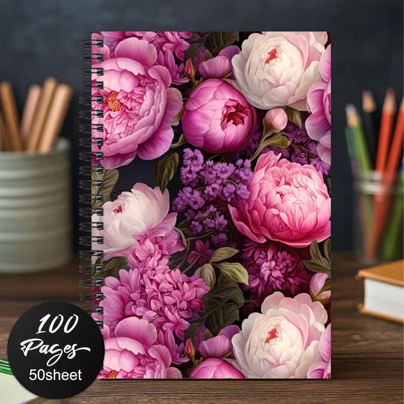 Glitzy Floral Notebook