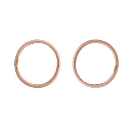 Plain Rose Gold Sleeper Mini Earrings