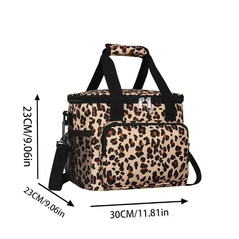 Glitzy Cheetah Lunch Bag
