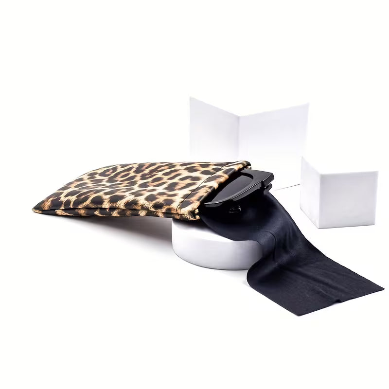 Glitzy Cheetah Sunglass Case