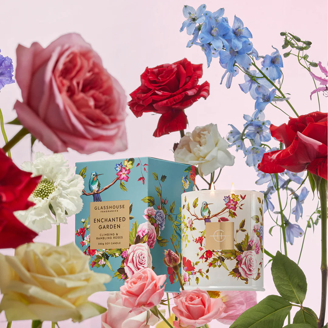 Glasshouse Candle 380g Enchanted Garden