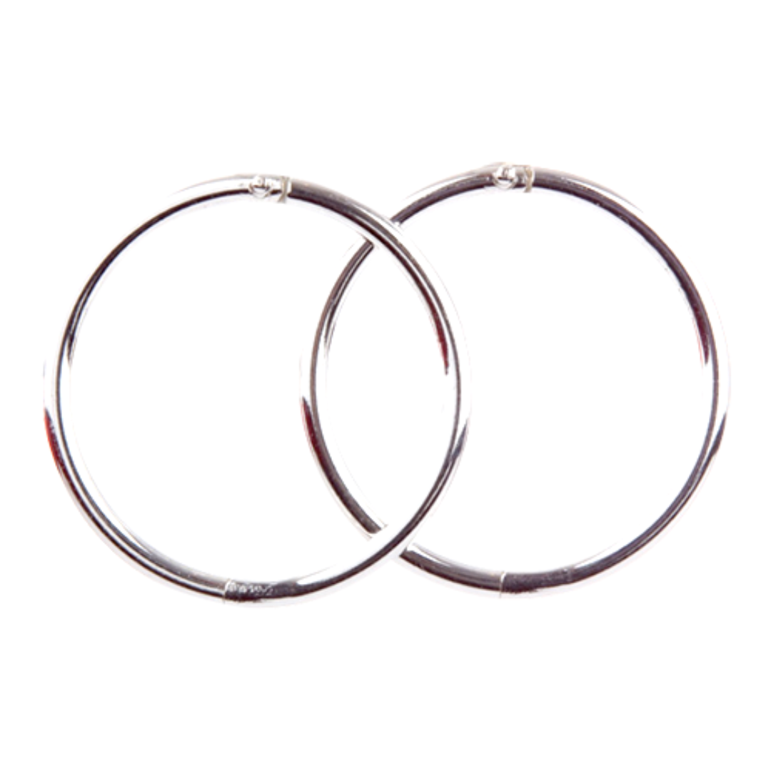 Plain Silver Sleeper Regular Earrings
