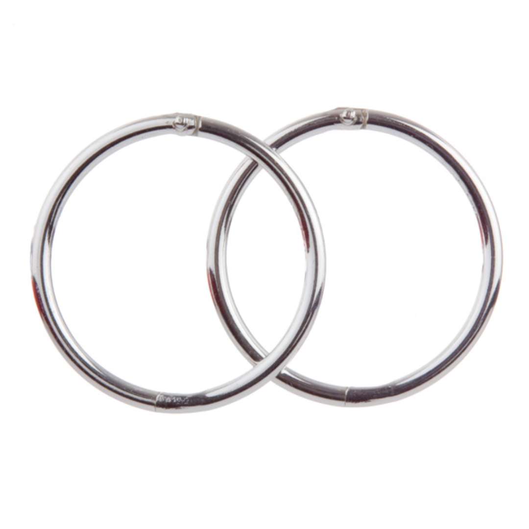 Plain Silver Sleeper Mini Earrings
