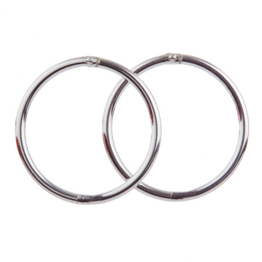 Plain Silver Sleeper Mini Earrings