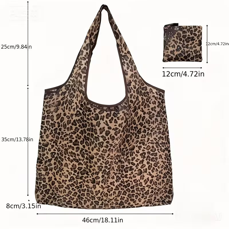 Glitzy Cheetah Shopping Bag