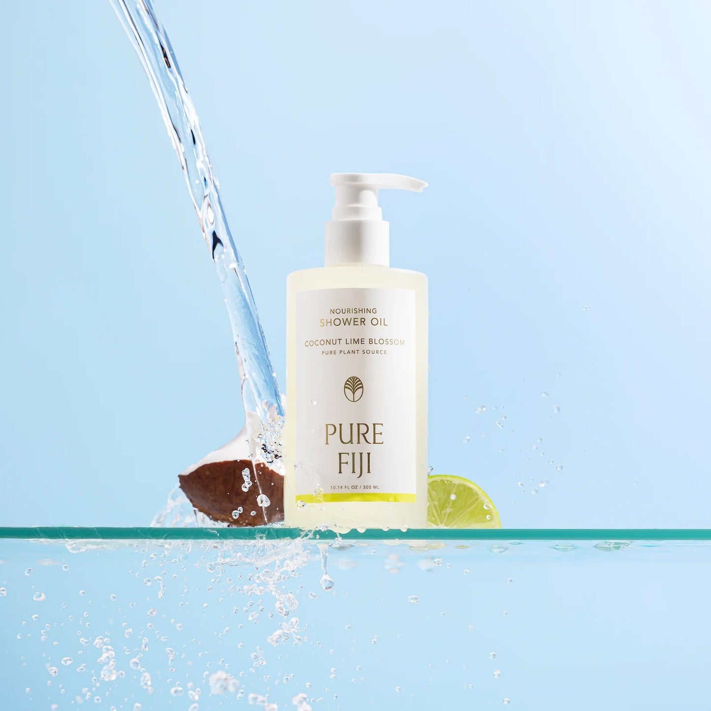 Pure Fiji Coconut & Lime Shower Oil 300ml