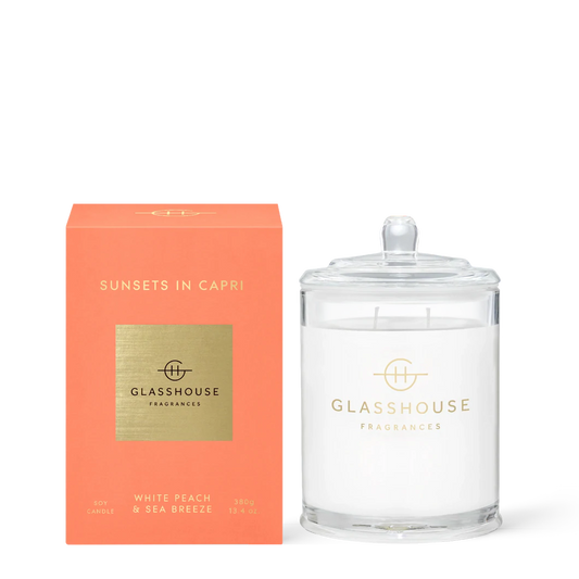 Glasshouse Candle 380g Sunset in Capri