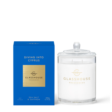 Glasshouse Candle 380g Diving into Cypress